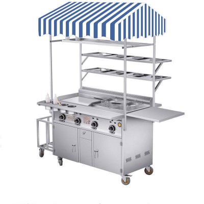 Cheaper Food Trailer With Grill Hot Dog Cart For Sale