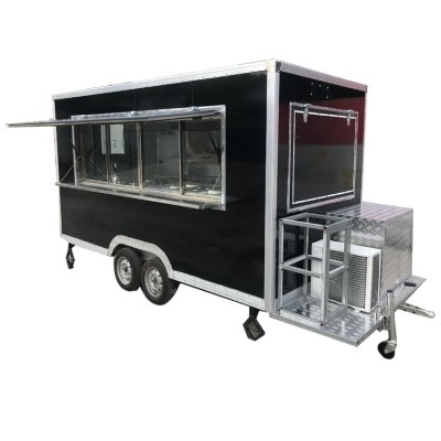 Street coffee food trucks mobile fryer food vendor cart hot dog cart